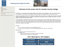 Tablet Screenshot of jobs.camdencc.edu